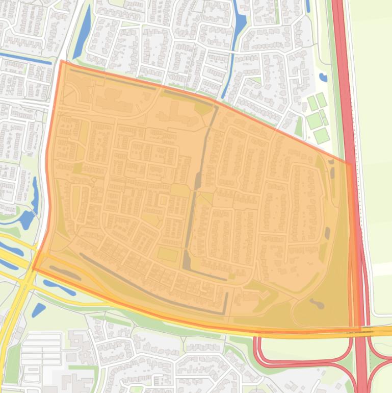 Kaart van de Kruidenbuurt.