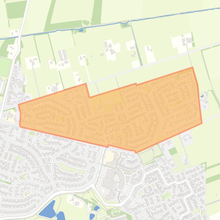 Kaart van de buurt Kruidenwijk Noord.