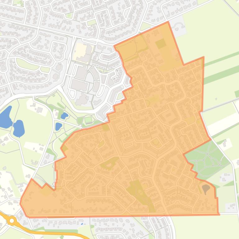 Kaart van de buurt Kruidenwijk Oost.