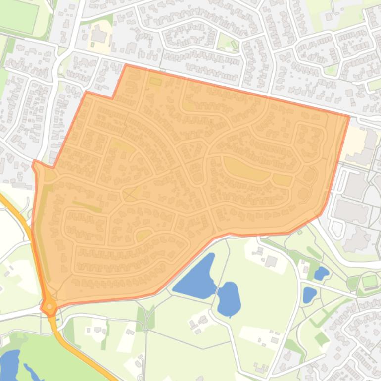 Kaart van de buurt Kruidenwijk West.