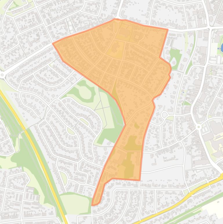 Kaart van de buurt Kruisberg.