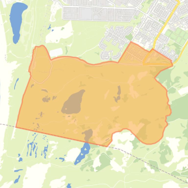 Kaart van de Kruisbergbuurt.