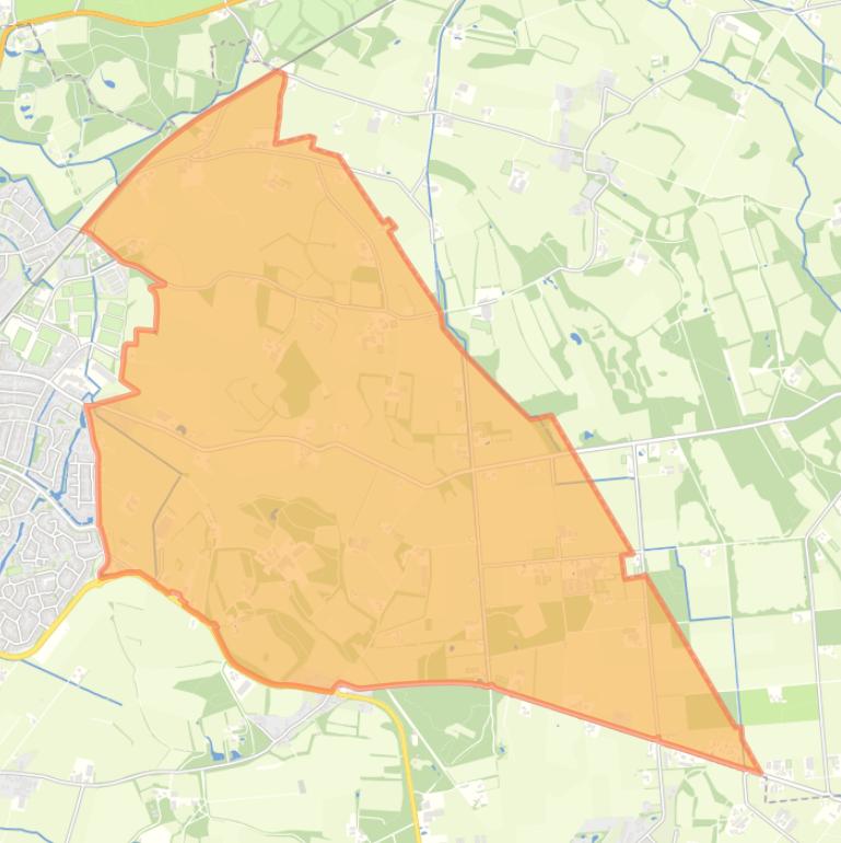 Kaart van de buurt Kruishaar.