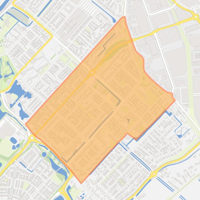 Kaart van de buurt Kruiswiel.