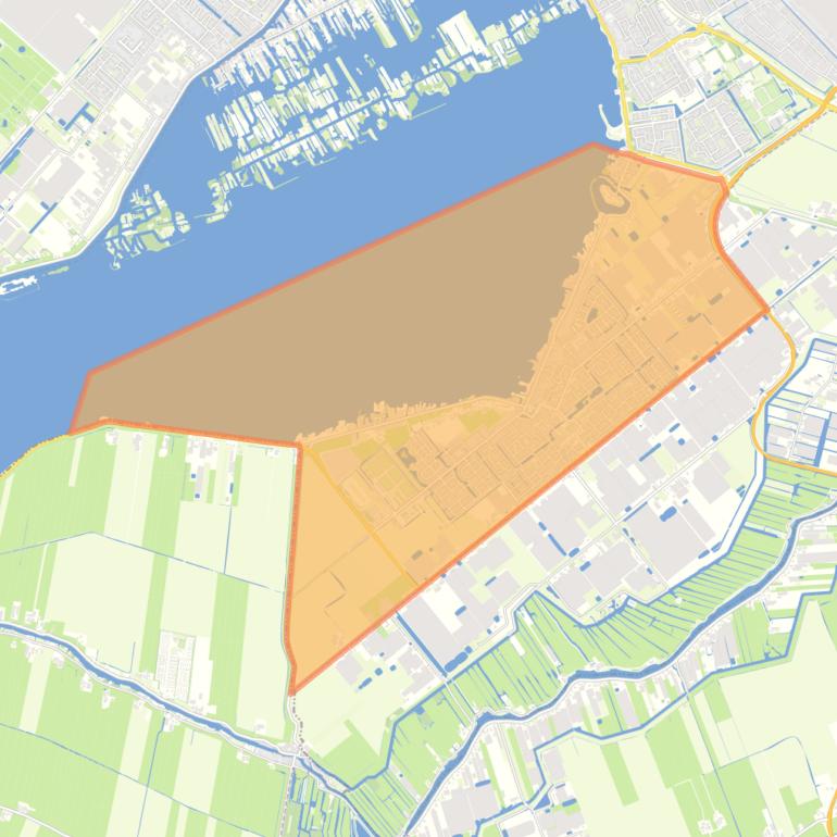 Kaart van de buurt Kudelstaart.