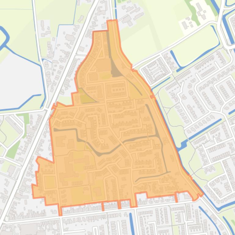 Kaart van de buurt Kulck-Noord.