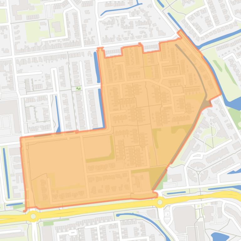 Kaart van de buurt Kulck-Zuid.