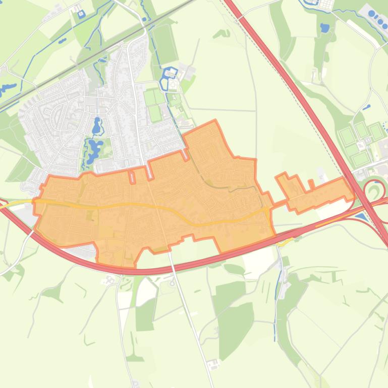 Kaart van de buurt Kunrade.