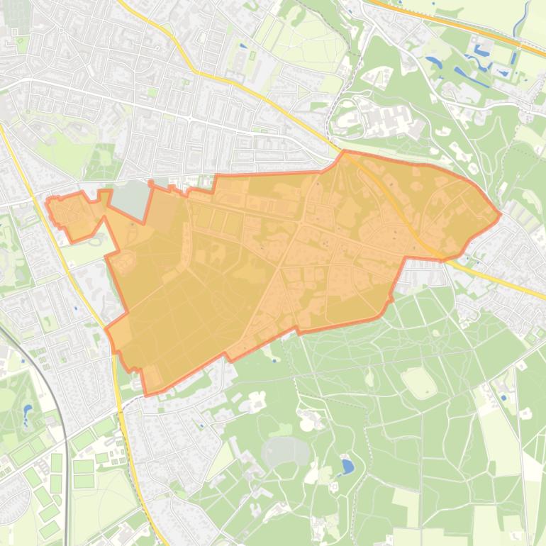 Kaart van de buurt Kwakkenberg.