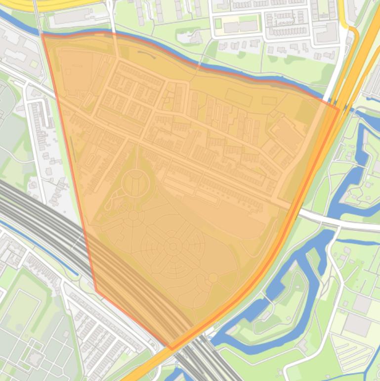 Kaart van de buurt L. Napoleonplantsoen en omgeving.