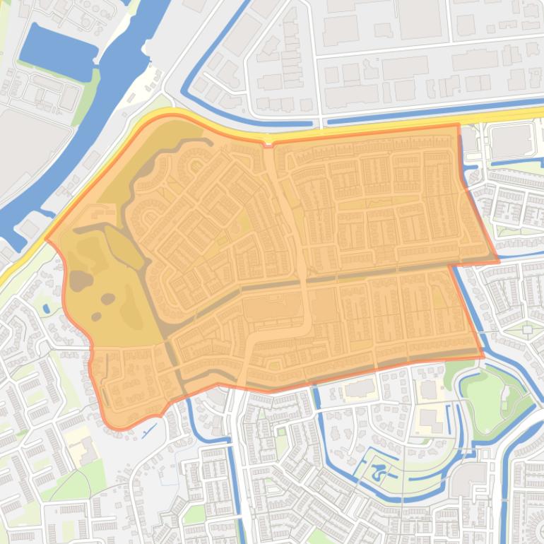 Kaart van de buurt Laag Dalem II.