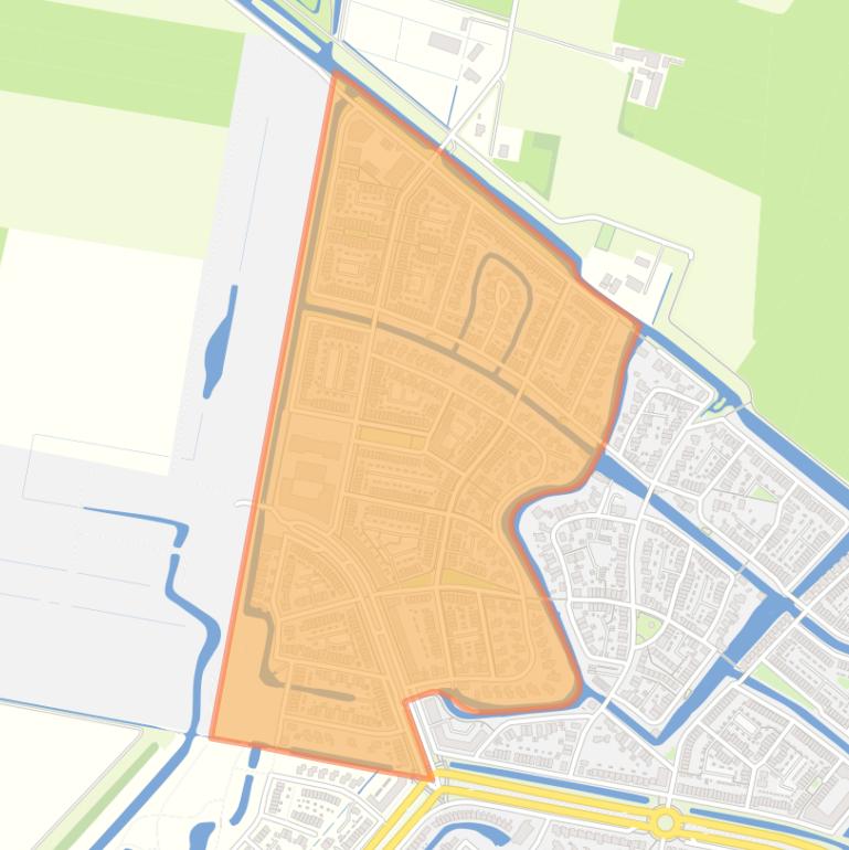 Kaart van de buurt Laakse Tuinen.