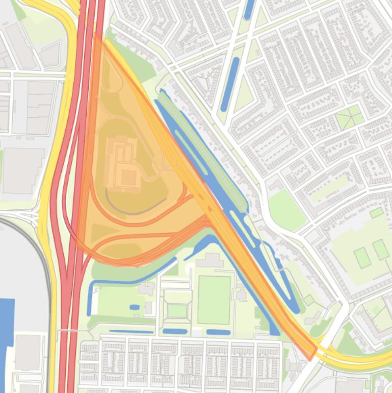 Kaart van de buurt Laan der Verenigde Naties Noord.