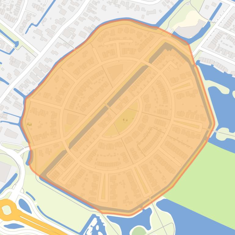Kaart van de buurt Laan van Meerweijde en omgeving.