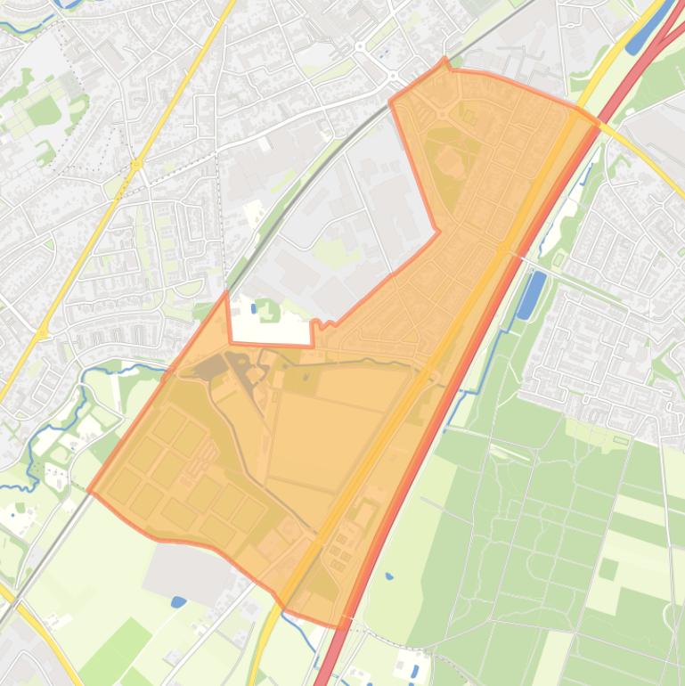 Kaart van de buurt Lage Heide.