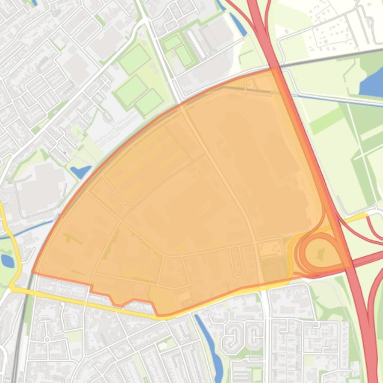 Kaart van de buurt Lage Meren.