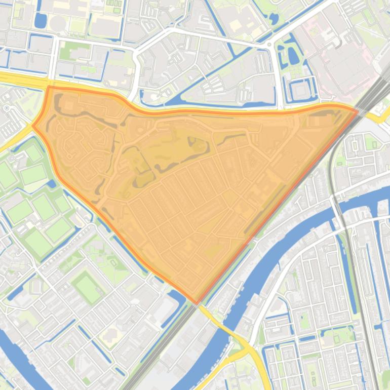 Kaart van de buurt Lage Mors.