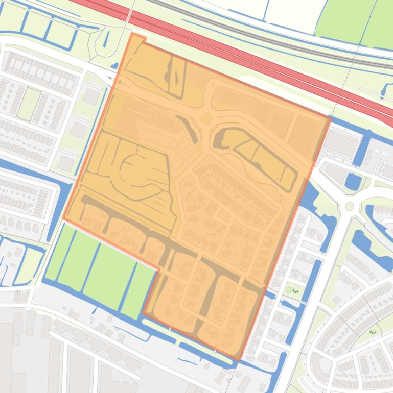 Kaart van de buurt Land van Matena.