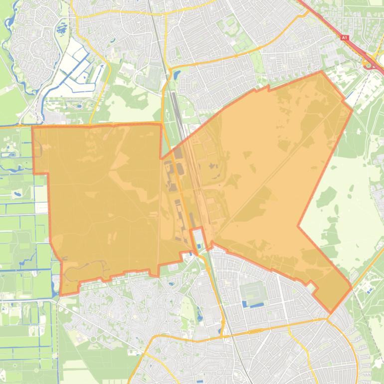 Kaart van de buurt Landelijk Gebied 91.