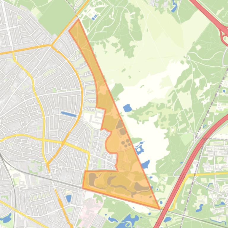 Kaart van de buurt Landelijk Gebied 92.