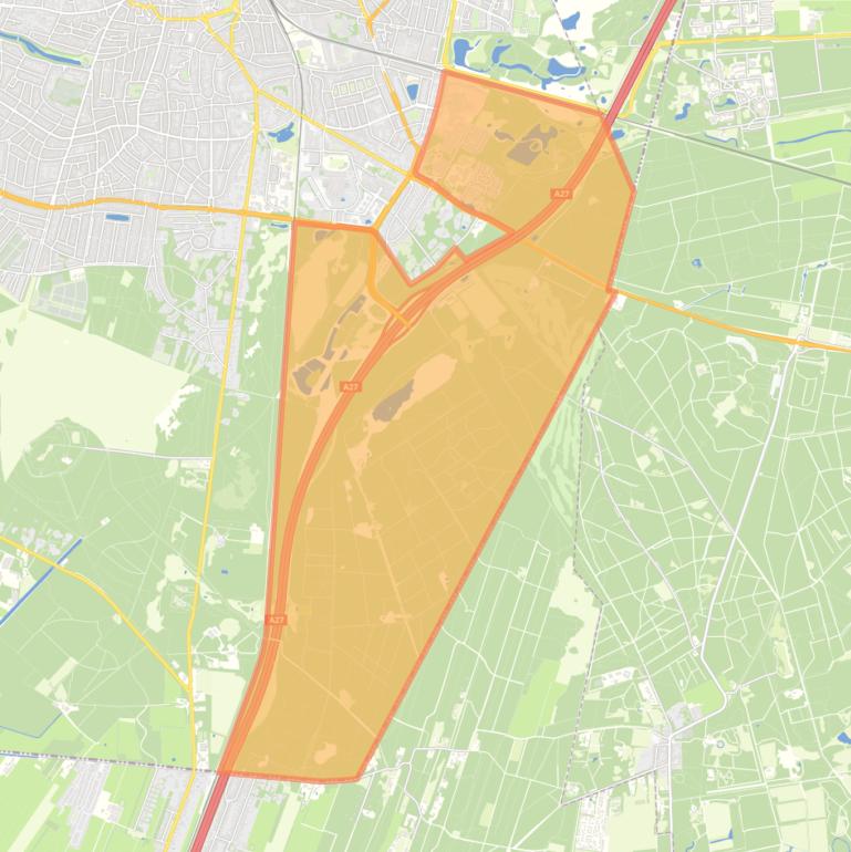 Kaart van de buurt Landelijk Gebied 93.