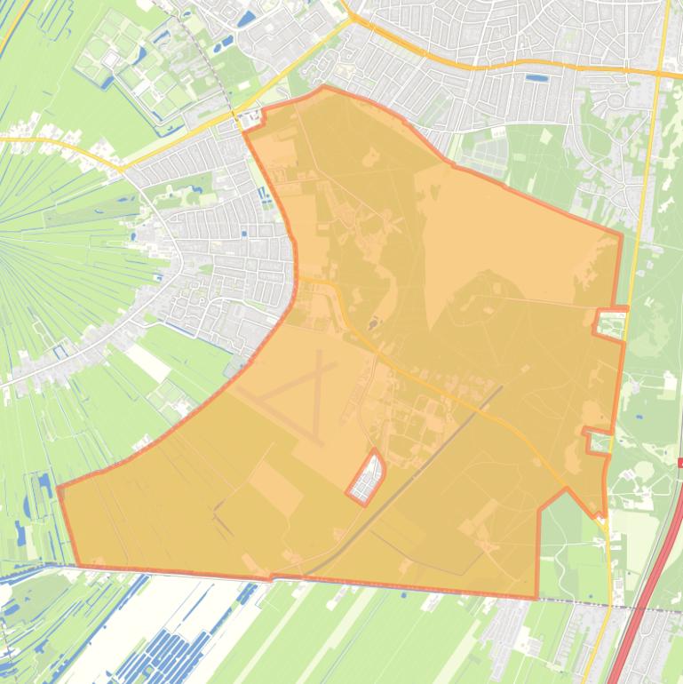 Kaart van de buurt Landelijk Gebied 95.