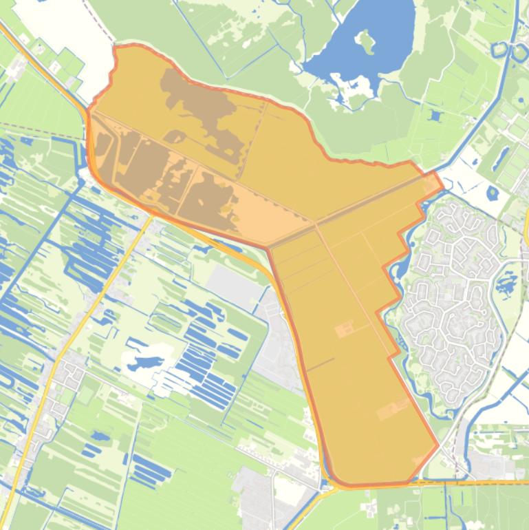 Kaart van de buurt Landelijk Gebied 97.