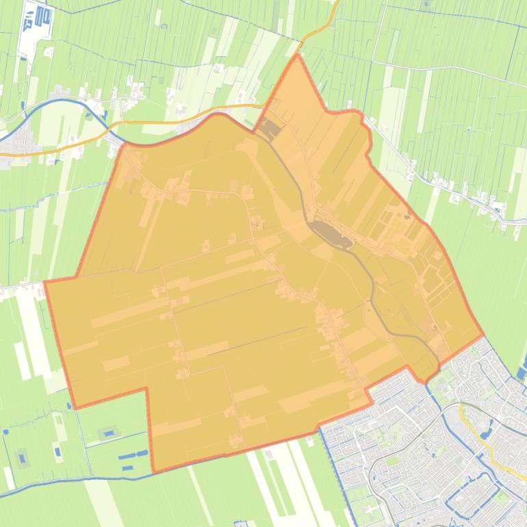 Kaart van de buurt Landelijk gebied Noord.