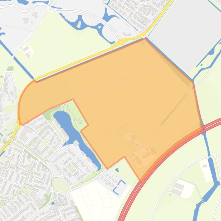 Kaart van de buurt Landelijk gebied Oost-Souburg.