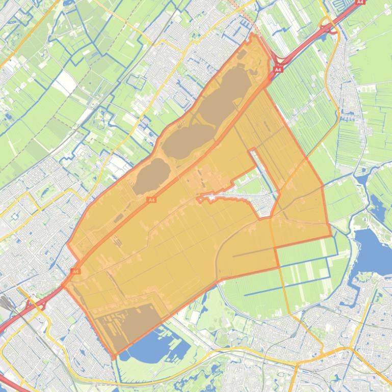 Kaart van de buurt Landelijk gebied Stompwijk.
