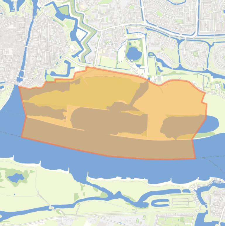 Kaart van de buurt Landelijk gebied Zuid.