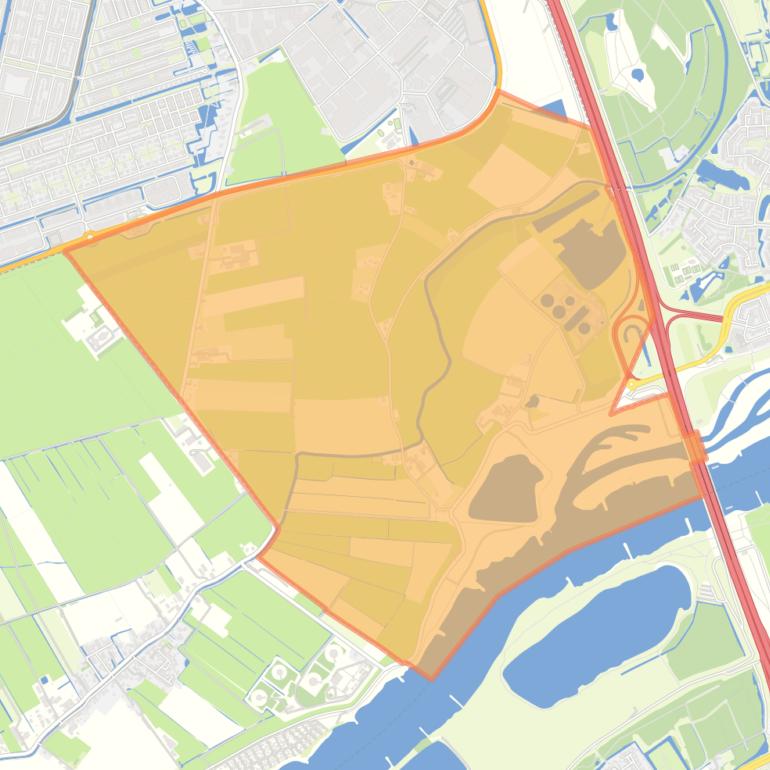 Kaart van de buurt Landelijk gebied Zuid.