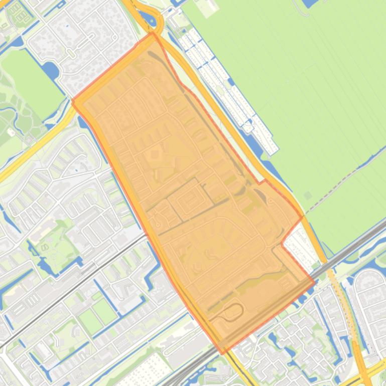 Kaart van de buurt Landen.