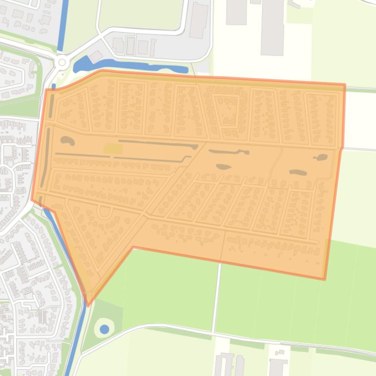 Kaart van de buurt Landerije.