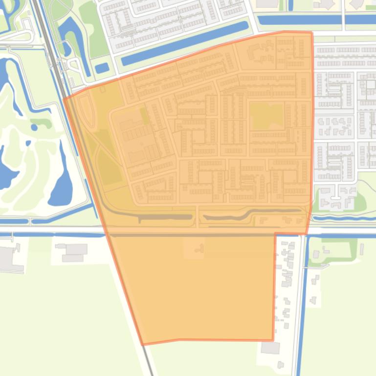 Kaart van de Landmetersbuurt.