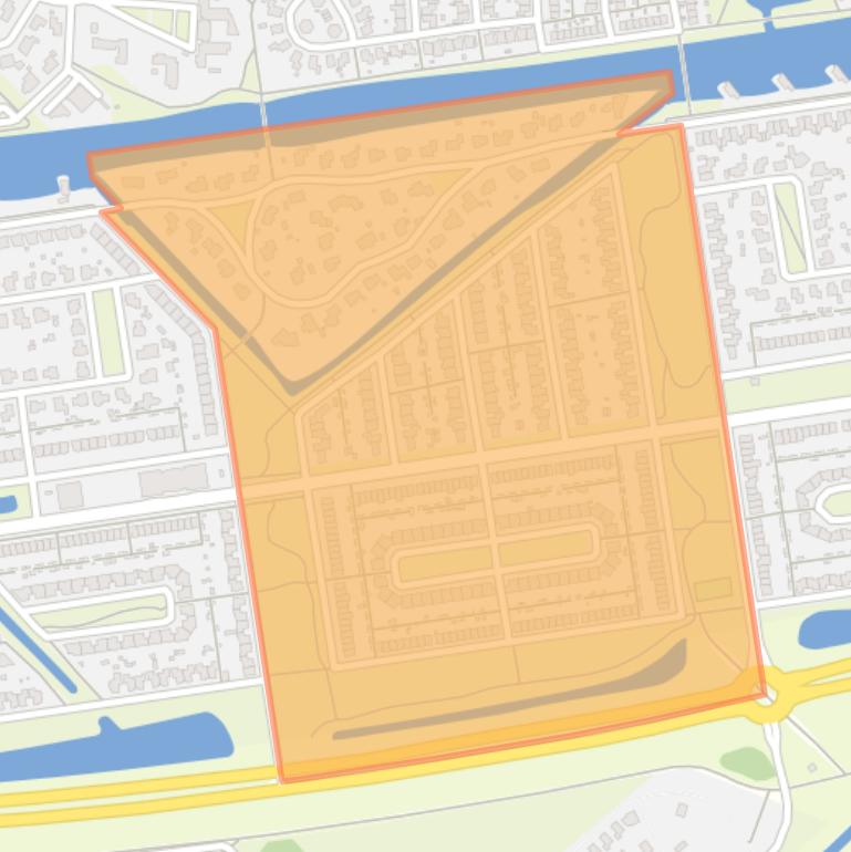 Kaart van de buurt Landstrekenwijk Midden.