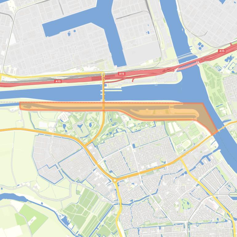 Kaart van de buurt Landtong.