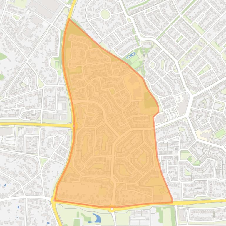 Kaart van de buurt Landweert 1.