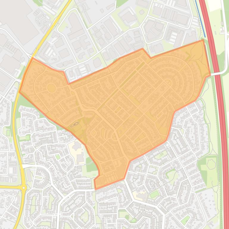 Kaart van de buurt Landweert 3.
