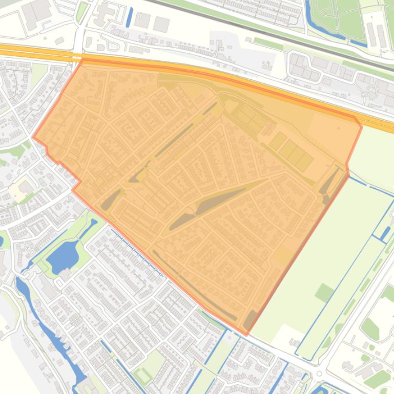 Kaart van de buurt Landweg.