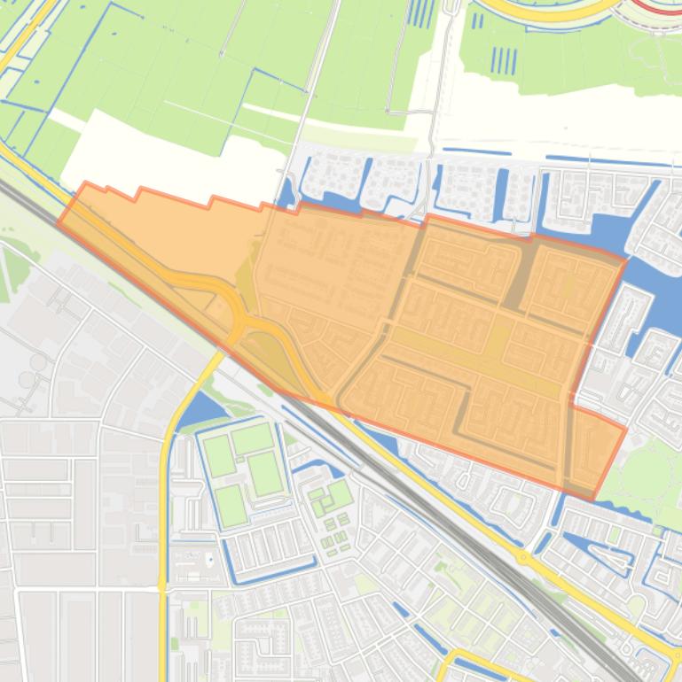 Kaart van de buurt Lanenrijk.