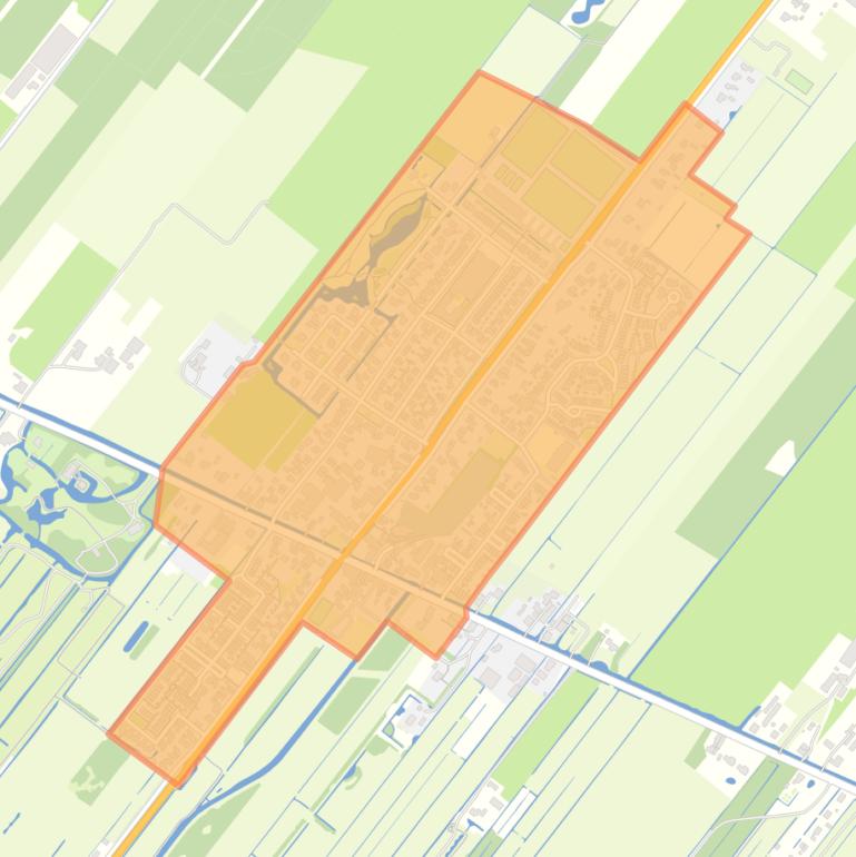 Kaart van de buurt Langbroek.