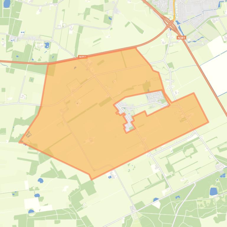 Kaart van de buurt Langedijke-Buitengebied.