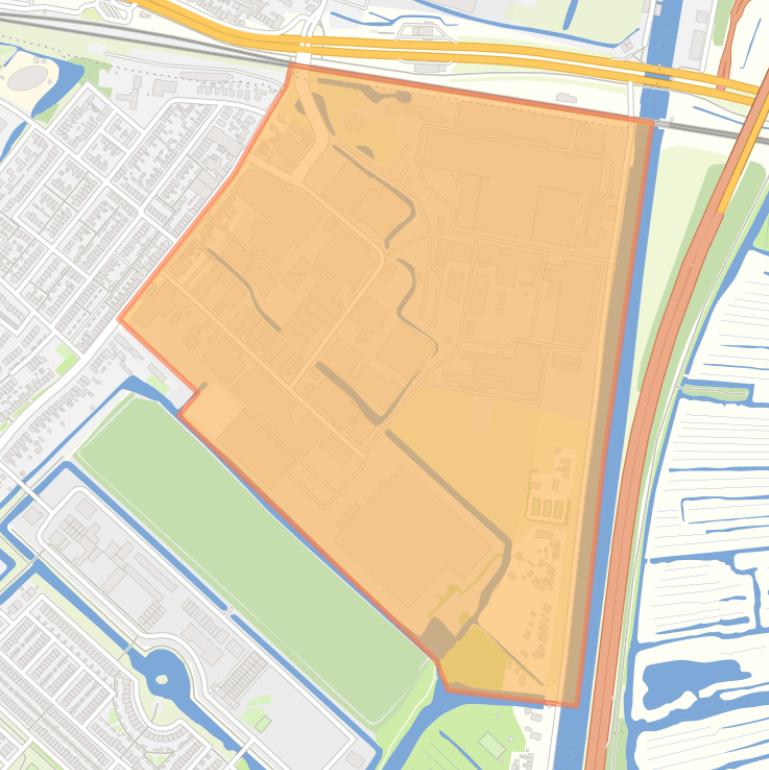 Kaart van de buurt Langeheit Oost.