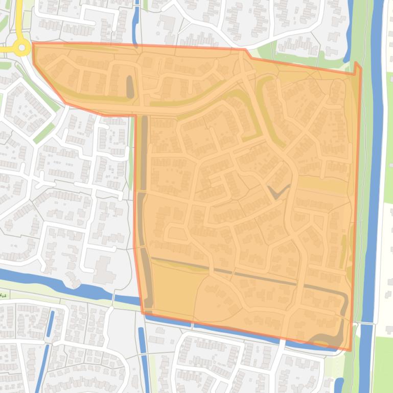 Kaart van de buurt Langenbeek.