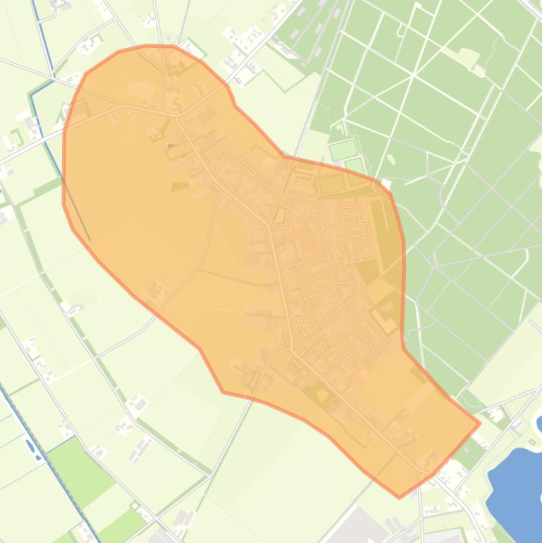 Kaart van de buurt Langenboom.