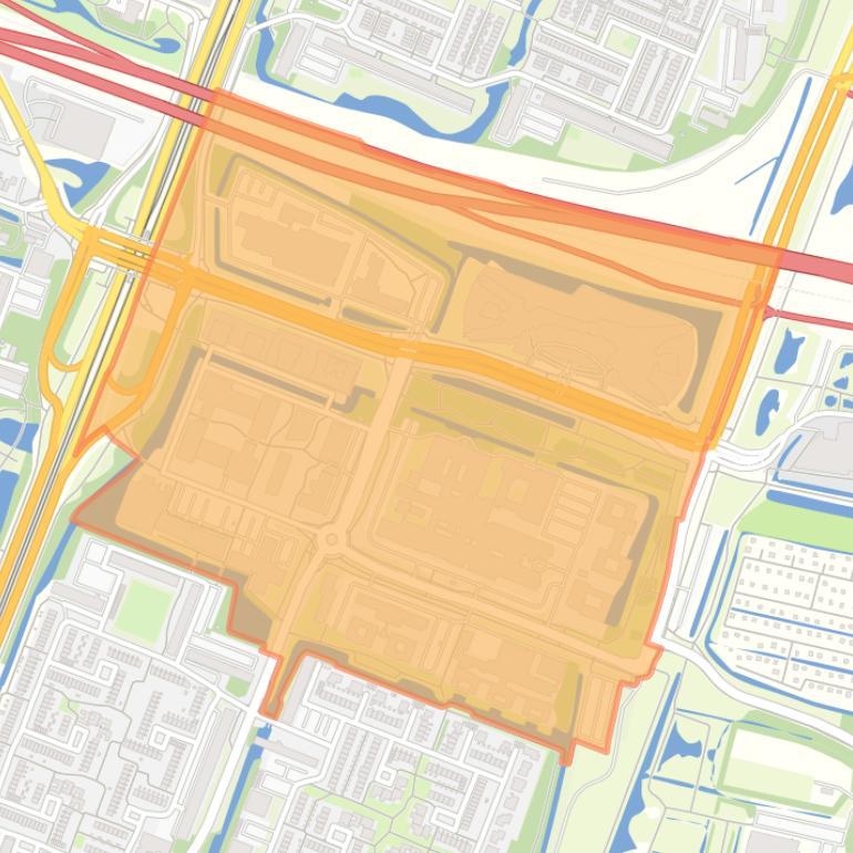 Kaart van de buurt Langerhuize.