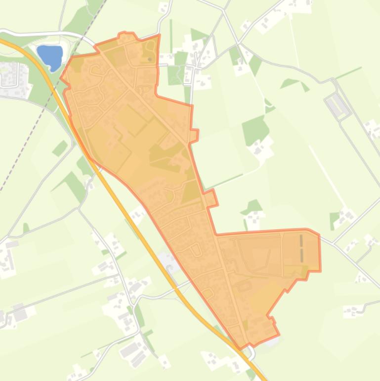 Kaart van de buurt Langeveen kern.