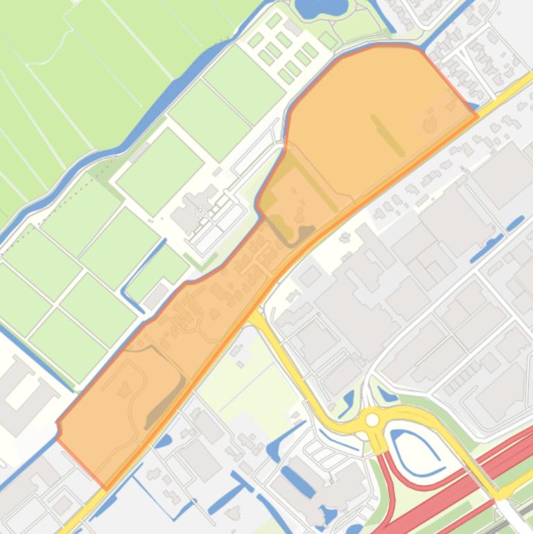 Kaart van de buurt Langeveld.