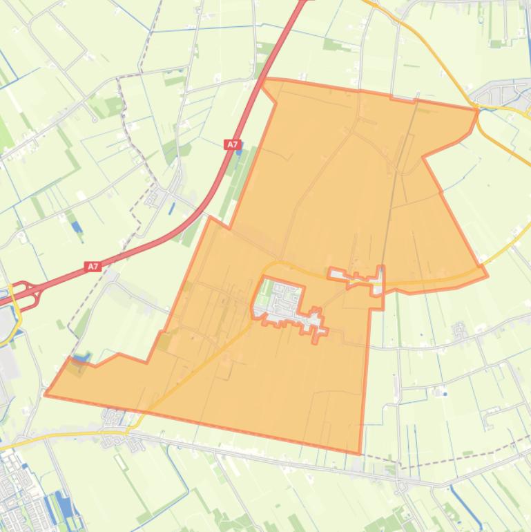 Kaart van de buurt Langezwaag-Buitengebied.